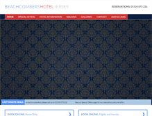Tablet Screenshot of beachcombershotel.co.uk
